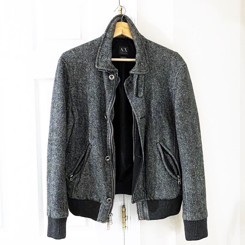 MENS ARMANI EXCHANGE GREY JACKET COAT